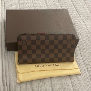 Damier Ebene Checkered Wallet